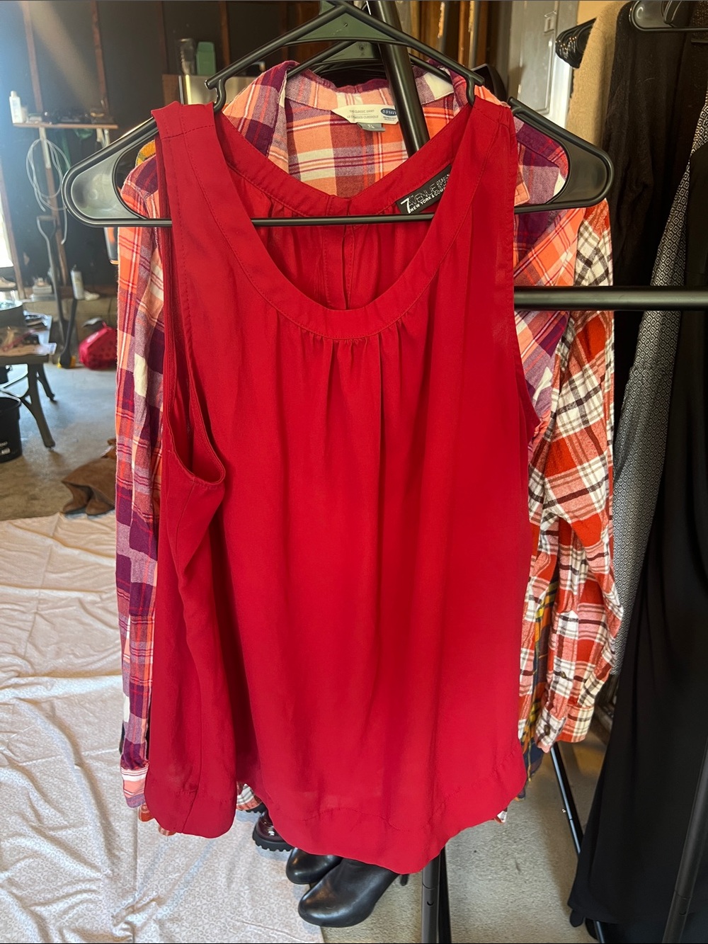 Vintage 7th Avenue Design Studio Red Tank